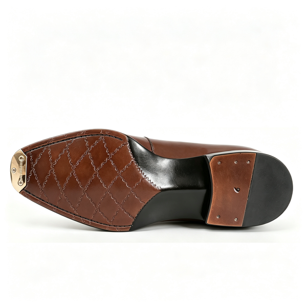 Maurice E Leather Lace-Up Derby - Brown