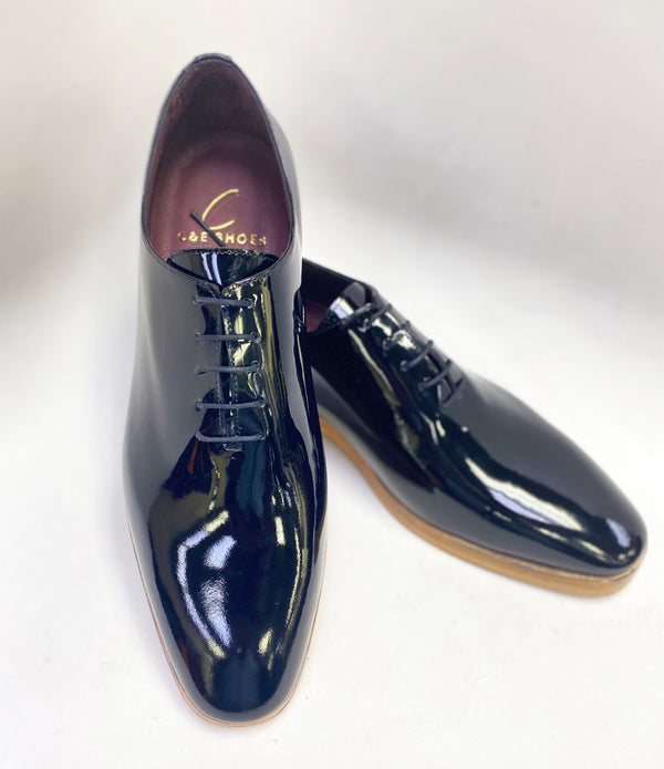 C Collection Patent Leather Oxford - Black