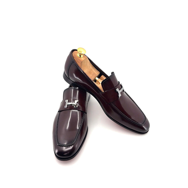 C Collection Nappa Leather H Loafer - Burgundy