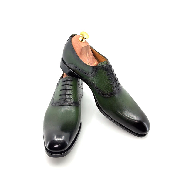 Ugo Vasare Leather Oxford - Green