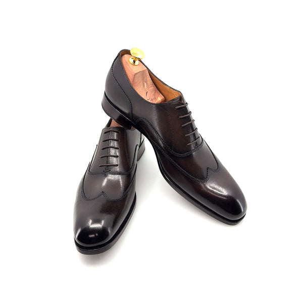 Ugo Vasare Leather Wingtip Oxford - Brown