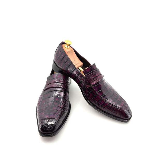 Maurice Custom Made Mirage Alligator Loafer - New Purple