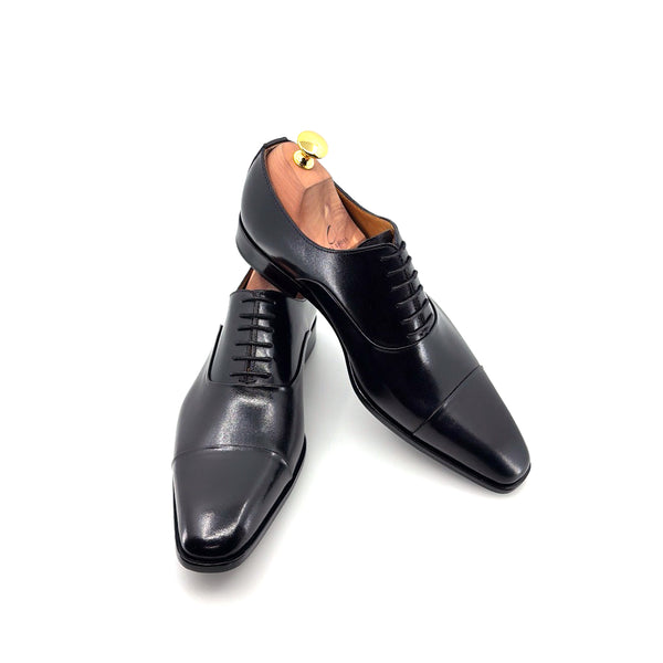 Ugo Vasare New Orleans Leather Shoes - Black