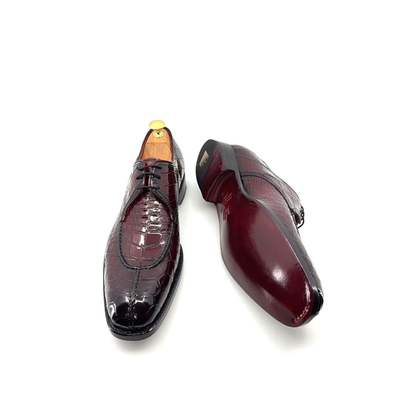 Ugo Vasare Jayden Alligator Shoe - Burgundy