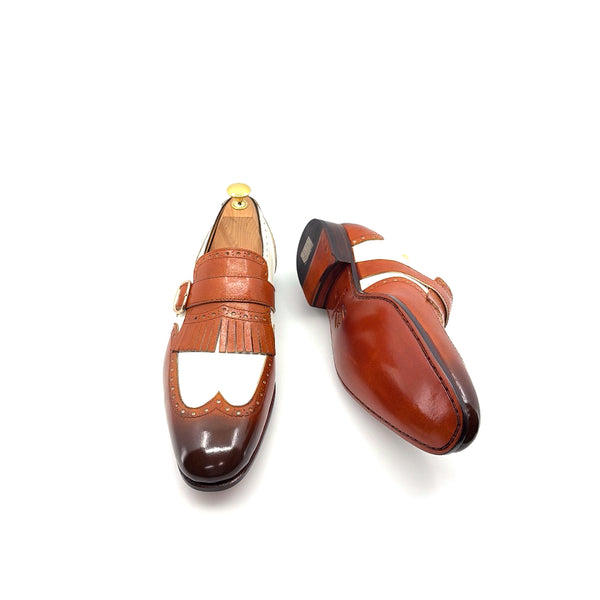 Ugo Vasare Calfskin Loafer - Camel/Cream