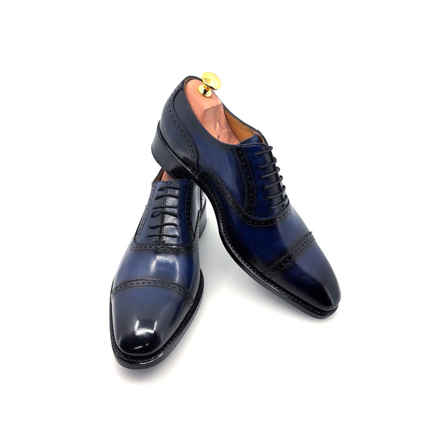 Ugo Vasare Calfskin Oxford - Navy