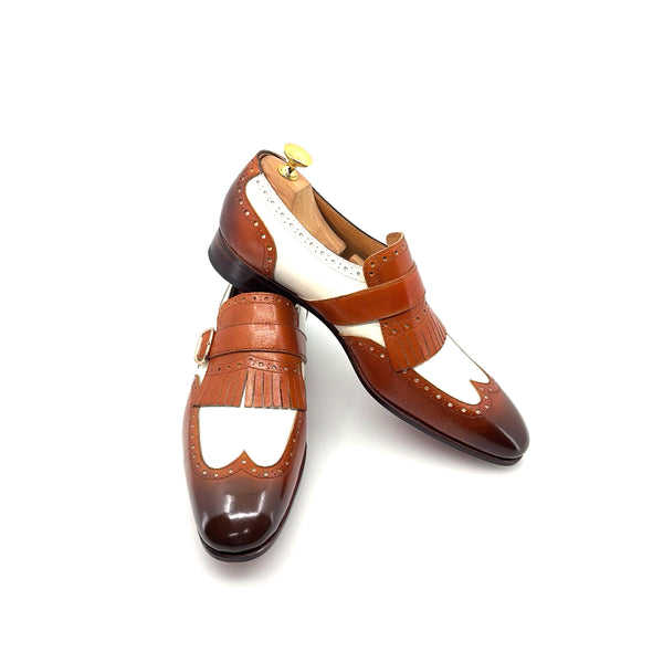 Ugo Vasare Calfskin Loafer - Camel/Cream