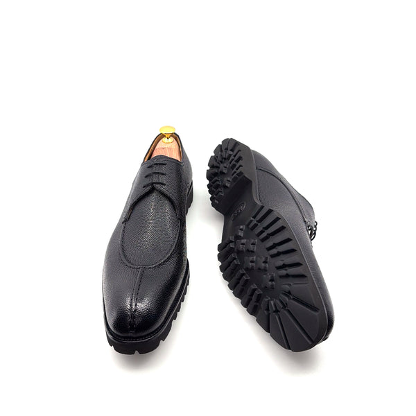 Ugo Vasare Jayden Pebble Grain Oxford - Black