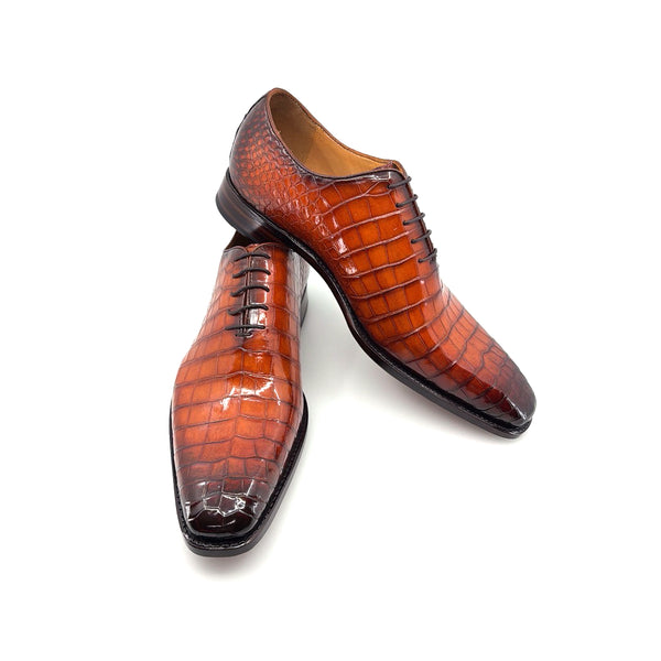 Ugo Vasare Alligator Oxford - Sport/Rust