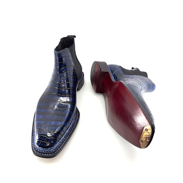 Maurice New York Custom Alligator Boot - Deep Ocean