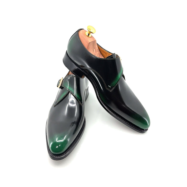 Ugo Vasare Patent Monkstrap - Green