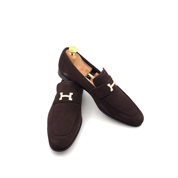 C Collection Suede H Loafer - Brown