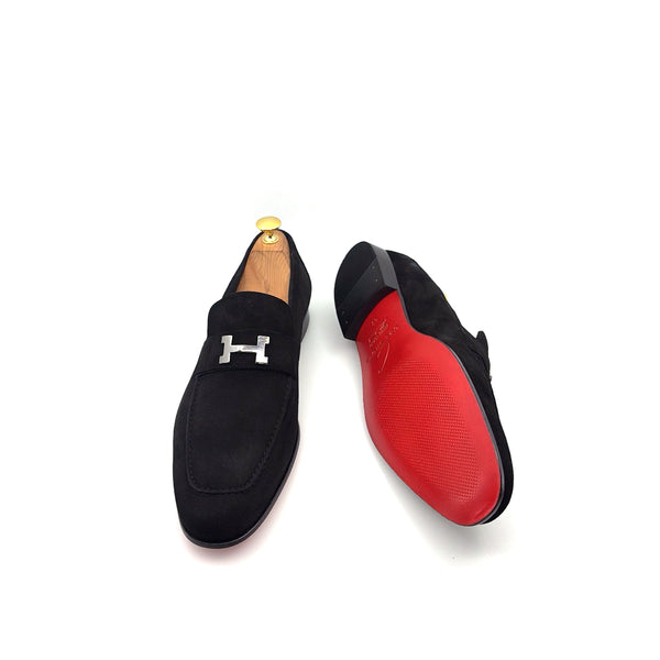 C Collection Suede H Loafer - Black