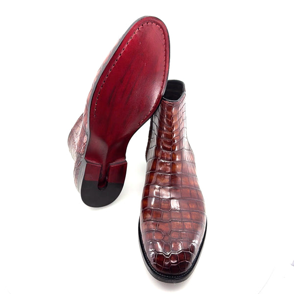Maurice Custom Alligator Horse Heels Collab With Mr.Maximoff - Magma