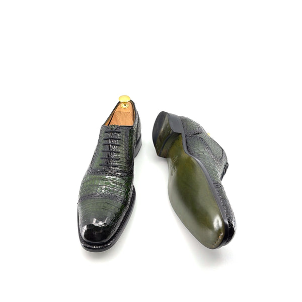 Ugo Vasare Alligator Oxford - Green