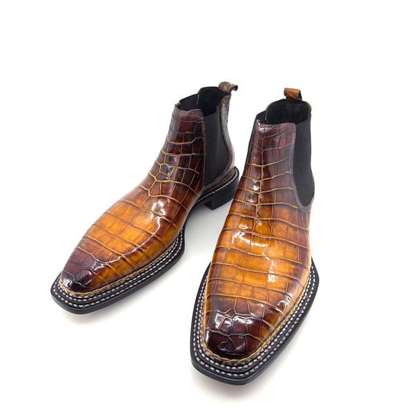 Maurice Custom Alligator Boot Collab with Mr. Maximoff - Carmel