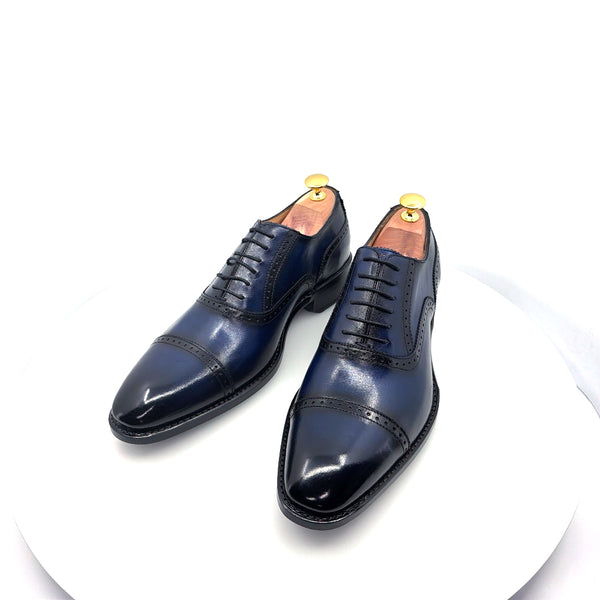 Ugo Vasare Calfskin Oxford - Navy