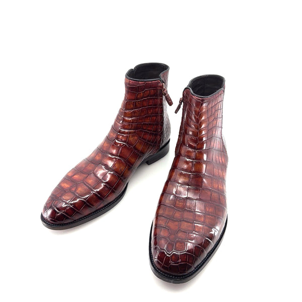 Maurice Custom Alligator Horse Heels Collab With Mr.Maximoff - Magma