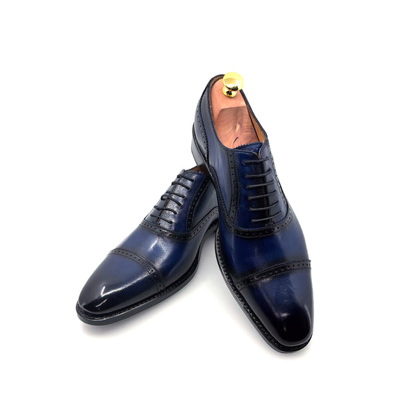Ugo Vasare Calfskin Oxford - Navy