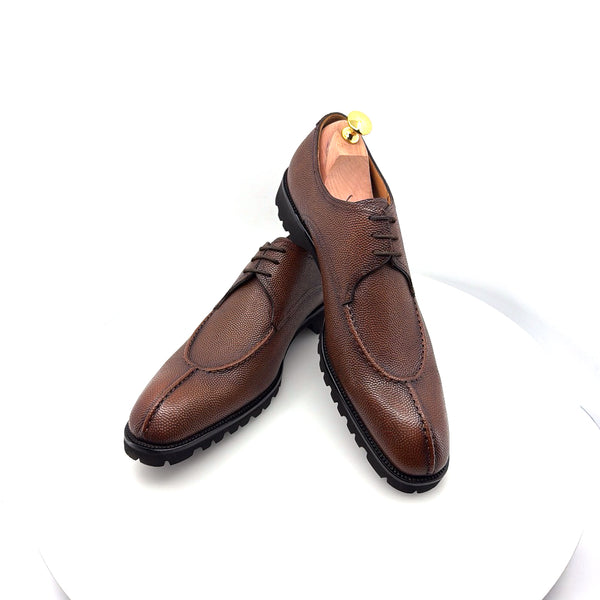 Ugo Vasare Jayden Pebble Grain Oxford - Tan