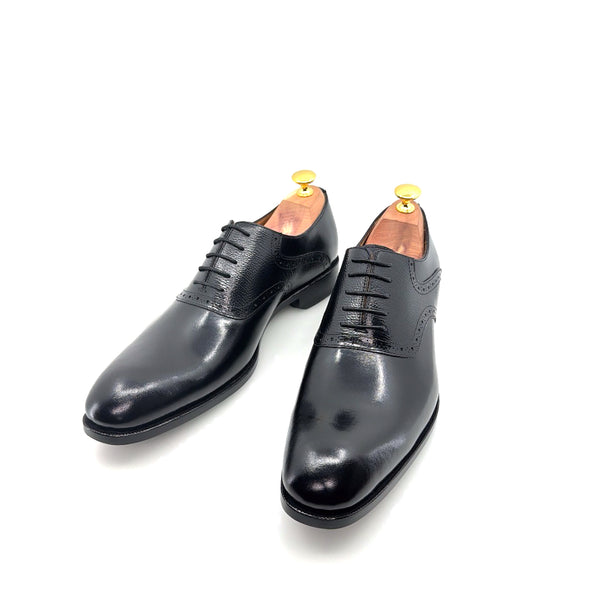 Ugo Vasare Leather Lace-Up Oxford - Black