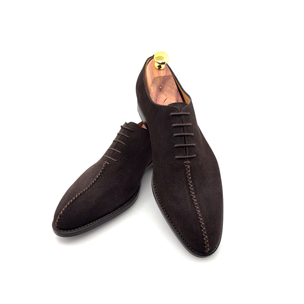 Ugo Vasare "Derrick" Suede Lace-Up Oxford Brown
