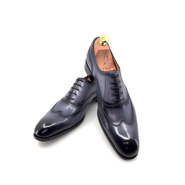 Ugo Vasare Leather Wingtip Oxford - Grey