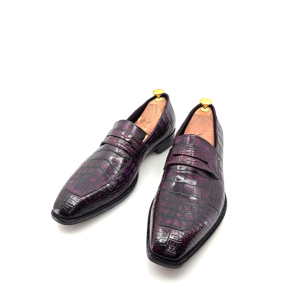 Maurice Custom Made Mirage Alligator Loafer - New Purple