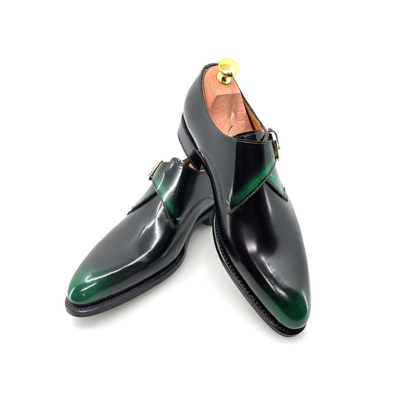 Ugo Vasare Patent Monkstrap - Green