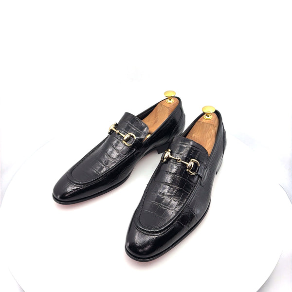 C Collection Leather Loafer - Black