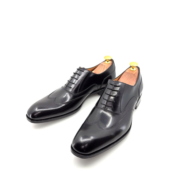 Ugo Vasare Leather Wingtip Oxford - Black