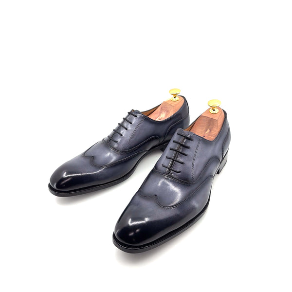 Ugo Vasare Leather Wingtip Oxford - Grey