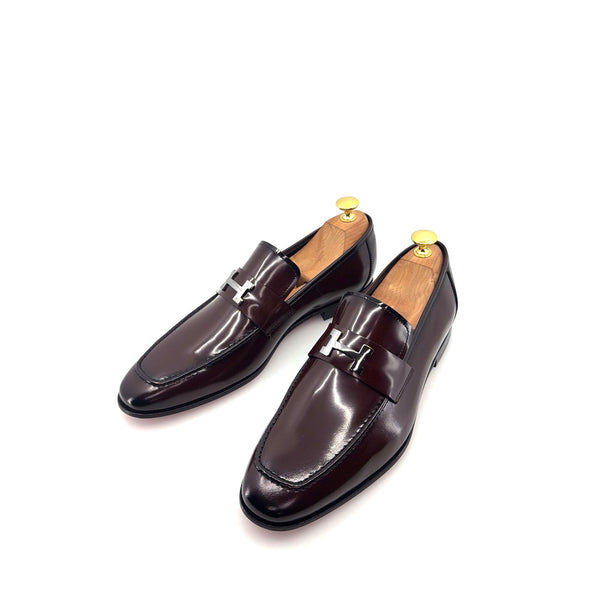 C Collection Nappa Leather H Loafer - Burgundy