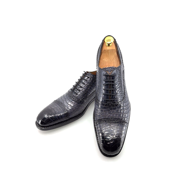 Ugo Vasare Alligator Oxford - Grey