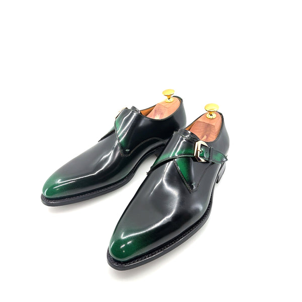 Ugo Vasare Patent Monkstrap - Green