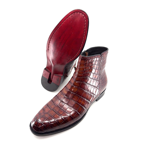 Maurice Custom Alligator Horse Heels Collab With Mr.Maximoff - Magma