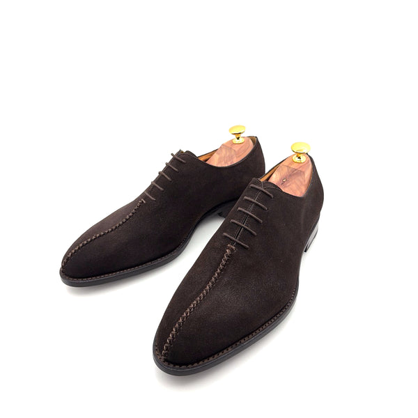 Ugo Vasare "Derrick" Suede Lace-Up Oxford Brown