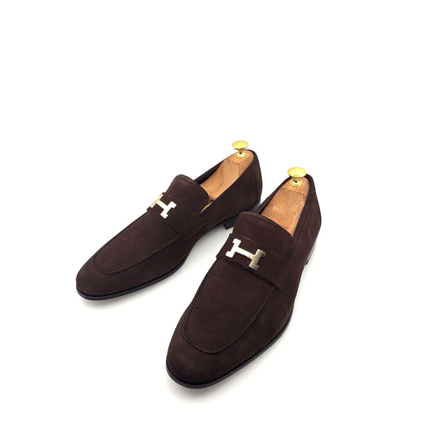 C Collection Suede H Loafer - Brown