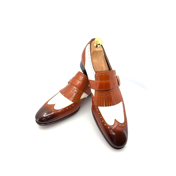 Ugo Vasare Calfskin Loafer - Camel/Cream