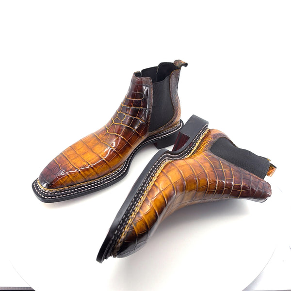 Maurice Custom Alligator Boot Collab with Mr. Maximoff - Carmel