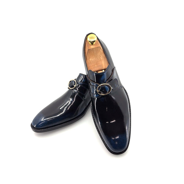Ugo Vasare Patent Leather Slip-On - Blue