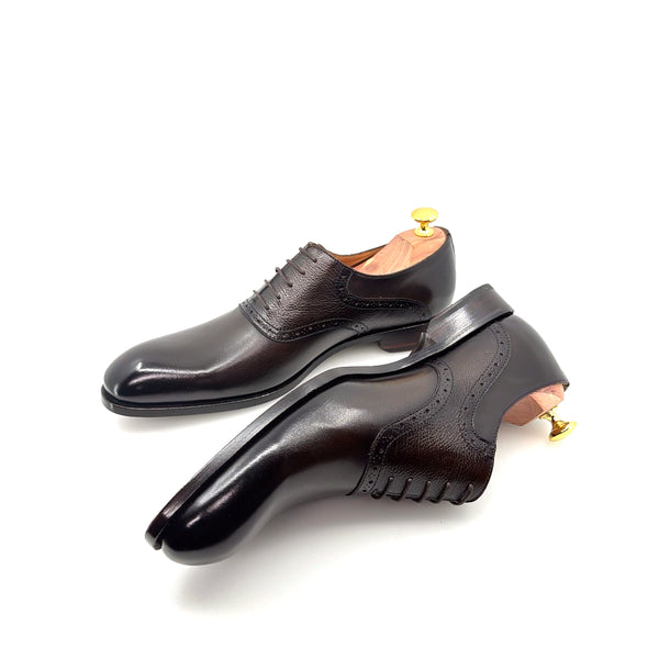 Ugo Vasare Leather Lace-Up Oxford - Dark/Brown