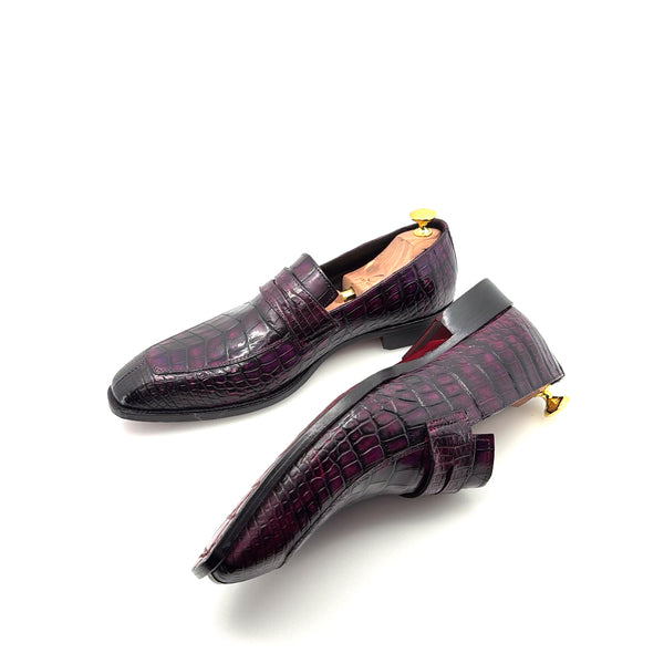 Maurice Custom Made Mirage Alligator Loafer - New Purple