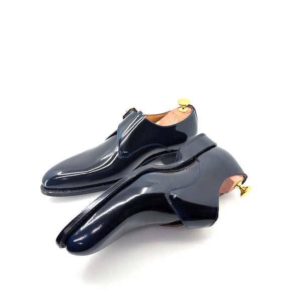 Ugo Vasare Leather Monkstrap - French/Blue