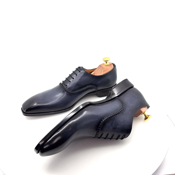 Ugo Vasare Leather Oxford - Grey