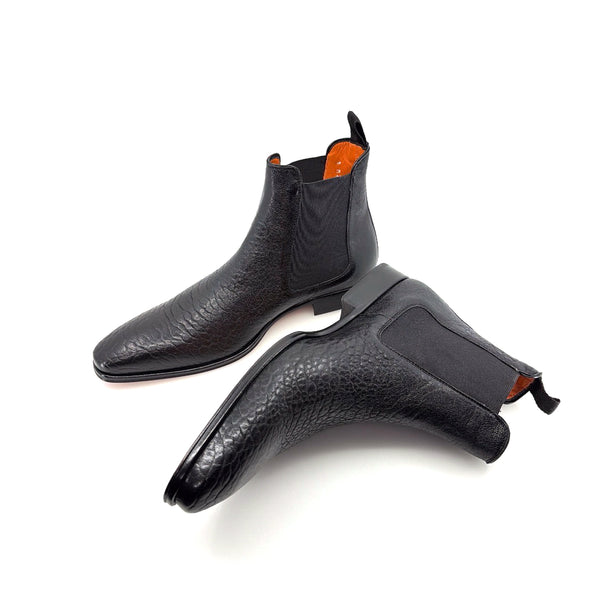 Mezlan Lambskin Slip-On Boot Black