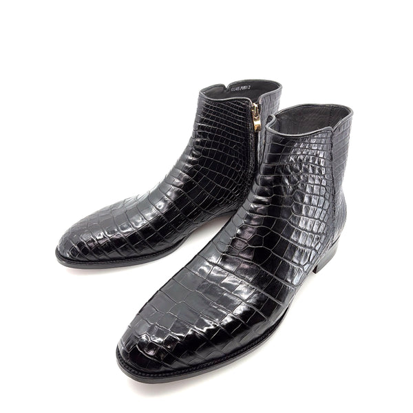 Maurice Custom Alligator Horse Heels Collab With Mr.Maximoff - Black