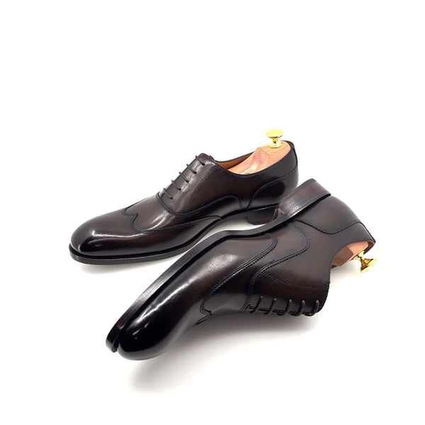 Ugo Vasare Leather Wingtip Oxford - Brown
