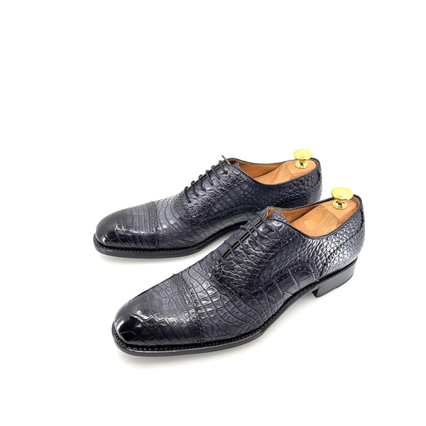 Ugo Vasare Alligator Oxford - Grey