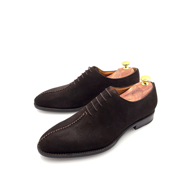 Ugo Vasare "Derrick" Suede Lace-Up Oxford Brown